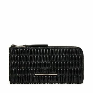 Nagy női pénztárca Calvin Klein Ruched Long L-Zip LV04K1085G Fekete kép