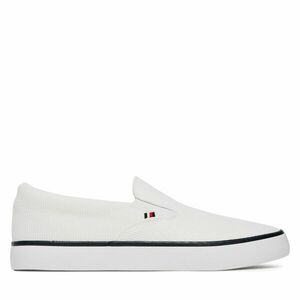 Teniszcipő Tommy Hilfiger Th Hi Vulc Core Low Ii Slipon FM0FM05514 Fehér kép