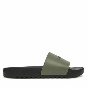 Papucs Calvin Klein Chunky Pool Slide Rub HM0HM01063 Zöld kép