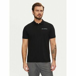 KARL LAGERFELD Pólóing 745094 551225 Fekete Regular Fit kép