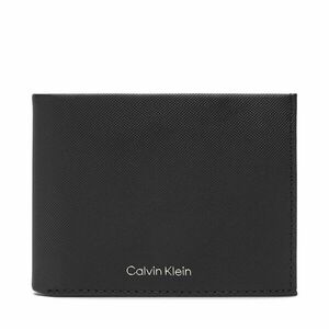 Férfi pénztárca Calvin Klein Ck Must Comp Trifold W Coin & Ca LV04D1045G Fekete kép