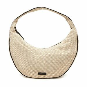 Táska Calvin Klein Pinched Raffia Large Shoulder Ba LV04F3060G Bézs kép