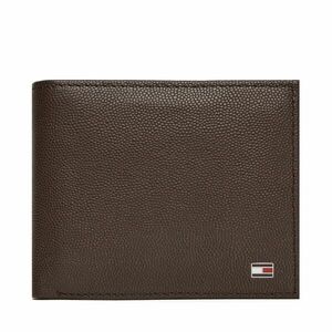 Nagyméretű férfi pénztárca Tommy Hilfiger Th Flag Cc And Coin AM0AM13519 Barna kép