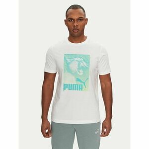 Puma Póló Graphics Photoprint 684836 Fehér Regular Fit kép