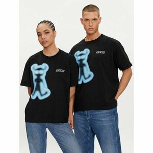 2005 Póló Unisex Airbrushed Horned Lucy Fekete Relaxed Fit kép