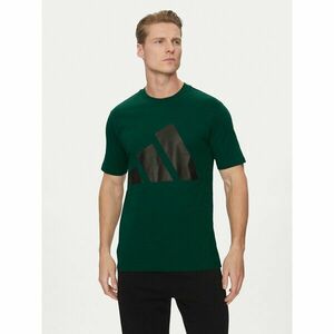 adidas Póló Essentials Big Logo JE8932 Zöld Regular Fit kép