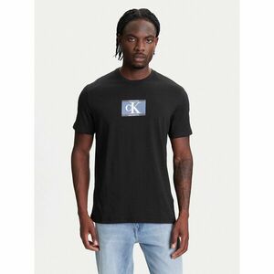 Calvin Klein Póló Box Tape Graphic LV04RC854G Fekete Regular Fit kép