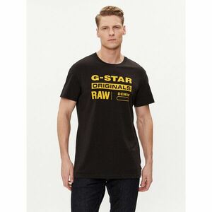 G-Star Raw Póló Graphic 8 R T S\s D14143-336-6484 Fekete Regular Fit kép