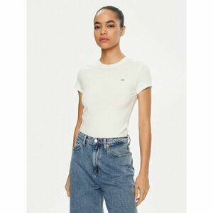 Tommy Jeans Póló DW0DW20459 Fehér Slim Fit kép