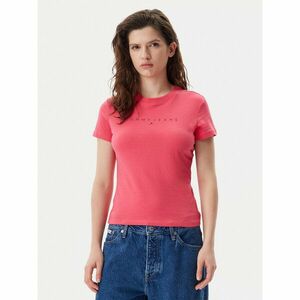 Tommy Jeans Póló Tonal Linear DW0DW20315 Rózsaszín Slim Fit kép