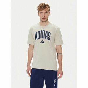 adidas Póló Collegiate Lineage Graphic JM6415 Bézs Regular Fit kép