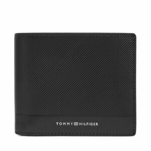 Nagyméretű férfi pénztárca Tommy Hilfiger Th Foundation Extra Cc And Coin AM0AM13509 Fekete kép