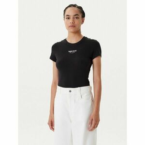 Tommy Jeans Póló Essential DW0DW20913 Fekete Slim Fit kép