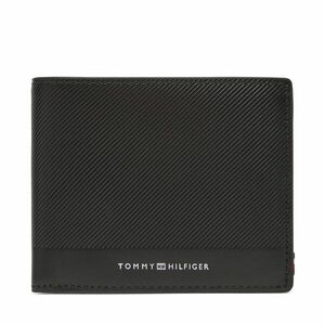 Nagyméretű férfi pénztárca Tommy Hilfiger Th Foundation Cc And Coin AM0AM13508 Fekete kép