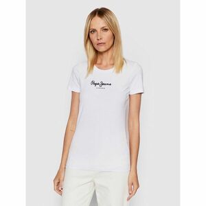 Pepe Jeans Póló New Virgina PL505202 Fehér Slim Fit kép