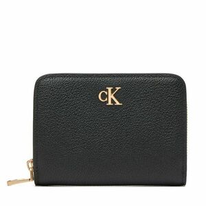 Nagyméretű férfi pénztárca Calvin Klein Minimal Monogrm Lthr Med Flap Zi LV04F1064G Fekete kép