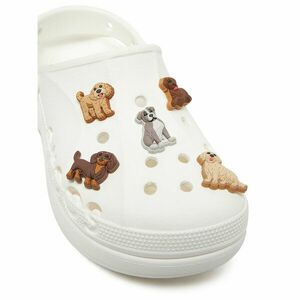 Cipő dekoráció Crocs DOGGIE DOODLE 5 PACK 10015106 Barna kép