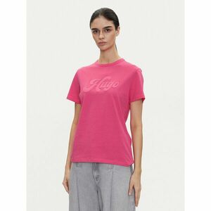 HUGO Póló Damacia_4 50539101 Rózsaszín Regular Fit kép