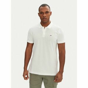 Tommy Jeans Pólóing DM0DM20676 Fehér Slim Fit kép