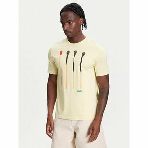 United Colors Of Benetton Póló 3BL0U10AG Bézs Relaxed Fit kép