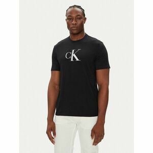 Calvin Klein Jeans Póló Center Monogram LV04RC857G Fekete Regular Fit kép