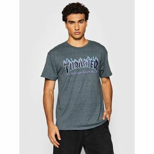 Thrasher Póló Flame Sötétkék Regular Fit kép