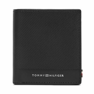 Nagyméretű férfi pénztárca Tommy Hilfiger Th Foundation Trifold AM0AM13510 Fekete kép