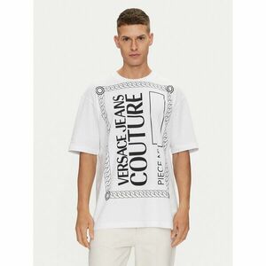 Versace Jeans Couture Póló 76GAHE04 Fehér Regular Fit kép