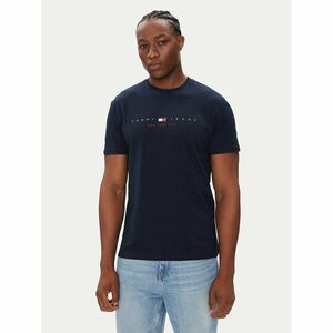 Tommy Jeans Póló Flag Linear DM0DM21911 Sötétkék Regular Fit kép