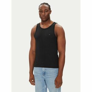Tommy Jeans Trikó Classic Flag DM0DM21927 Fekete Slim Fit kép