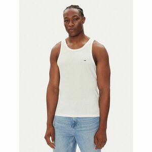 Tommy Jeans Trikó Classic Flag DM0DM21927 Fehér Slim Fit kép
