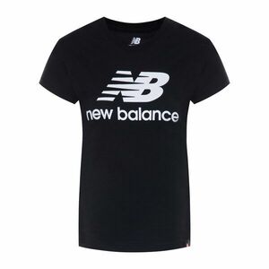 New Balance Póló Essentials Stacked Logo Tee WT91546 Fekete Athletic Fit kép