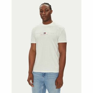 Tommy Jeans Póló Flag Linear DM0DM21911 Fehér Regular Fit kép