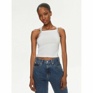 Calvin Klein Jeans Felső Logo J20J223110 Fehér Slim Fit kép
