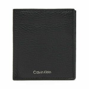 Nagyméretű férfi pénztárca Calvin Klein Ck Leather Comp Trifold W C &Car LV04D1029G Fekete kép