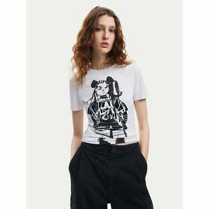 Desigual Póló Choi Lacroix 24WWTK90 Fehér Slim Fit kép