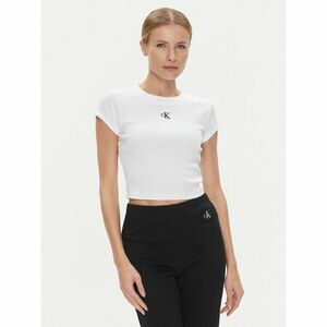 Calvin Klein Jeans Póló J20J218337 Fehér Slim Fit kép