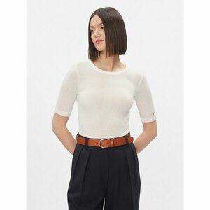 Tommy Hilfiger Póló Slim Soft Tencel C-Nk 1/2Slv WW0WW39789 Ekru Slim Fit kép