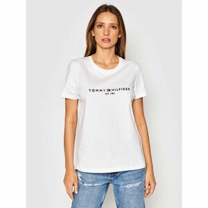 Tommy Hilfiger Póló Heritage C-Nk WW0WW31999 Fehér Regular Fit kép