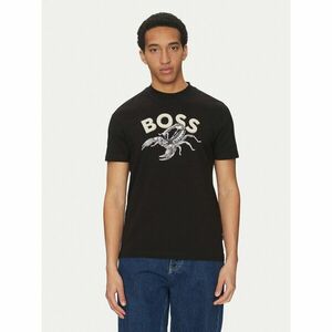 BOSS Póló Te_Bossfish 50539196 Fekete Regular Fit kép
