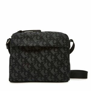 Válltáska Calvin Klein Slouched Monogram Mini Zip Fligh LV04G3175G Fekete kép