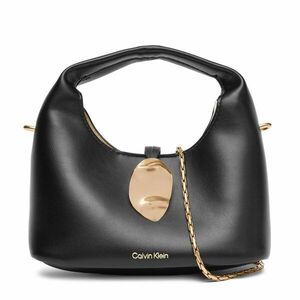 Táska Calvin Klein Jeans Stone Lock Slouchy Crossbody Bag LV04K3177G Fekete kép