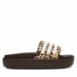 Papucs adidas adilette Platform Slides JR9234 Barna kép