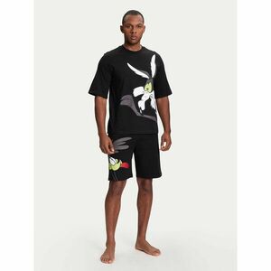 United Colors Of Benetton Pizsama 30964P02V Fekete Regular Fit kép