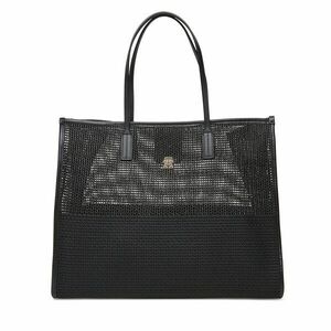 Táska Tommy Hilfiger Th City Summer Tote Woven AW0AW17640 Fekete kép
