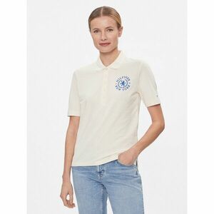 Tommy Hilfiger Pólóing Reg Crest Emb Polo Ss WW0WW41061 Ekru Regular Fit kép