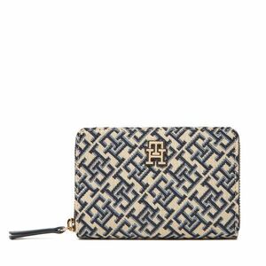 Nagyméretű férfi pénztárca Tommy Hilfiger Th Jacquard Med Za AW0AW17479 Sötétkék kép