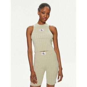 Calvin Klein Jeans Felső Label J20J223151 Zöld Slim Fit kép