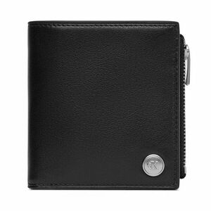 Nagyméretű férfi pénztárca Calvin Klein Jeans Hardware Compact Zip Walle LV04G1078G Fekete kép