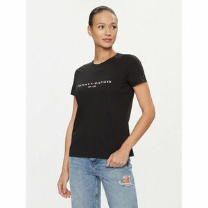 Tommy Hilfiger Póló Heritage C-Nk WW0WW31999 Fekete Regular Fit kép